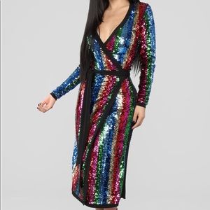 Women’s sequin multi color dress